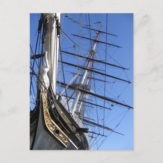 Schiff (Cutty Sark) Postkarte (Vorderseite)