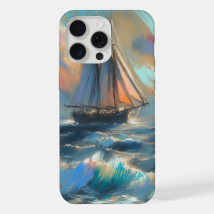 Schiff, das auf dem Meer segelt iPhone 15 Pro Max Hülle