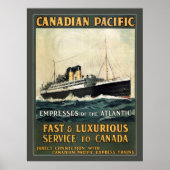 SCHIFF, DAS EINWANDERER NACH KANADA c. TRANSPORTIE Poster (Vorne)