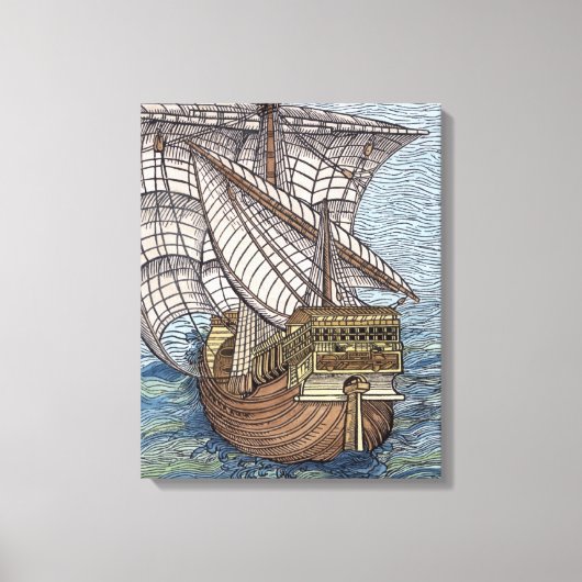 Schiff der Columbus'Time Leinwanddruck (Vorderseite)