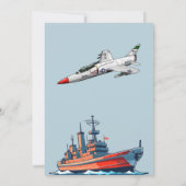 Schiff der Marine Einladung (Rückseite)