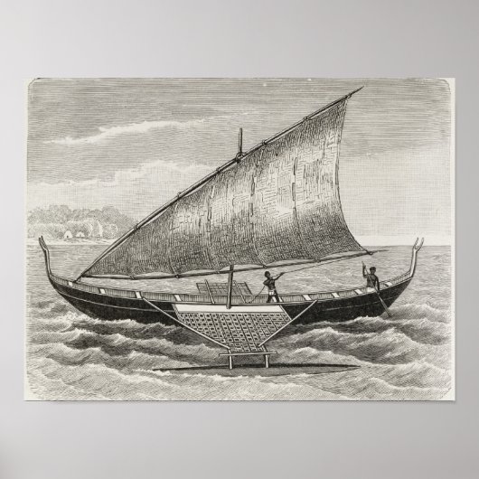 Schiff der Mortlock-Inseln mit Auslöser Poster (Vorne)