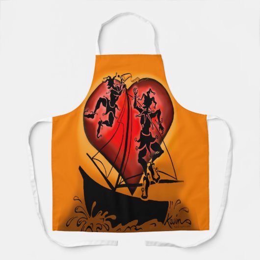 Schiff der Narren Schürze (Vorderseite)