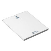Schiff der Nautical Anchor Navy Notizblock (angewinkelt)