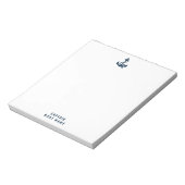 Schiff der Nautical Anchor Navy Notizblock (Rotiert)