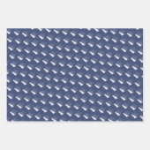 Schiff der Nautischen Marine Blau- und Weißschiff Geschenkpapier Set (Vorderseite 3)