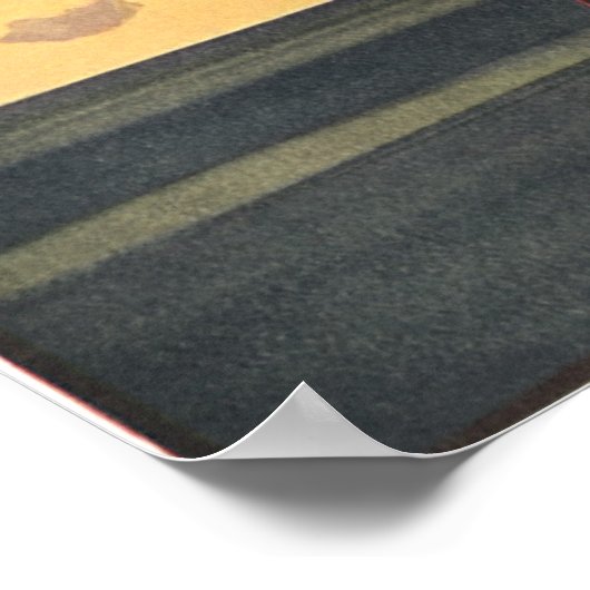 Schiff der Vintagen Science Fiction Poster (Ecke)