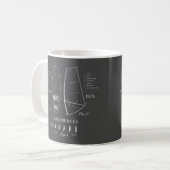 Schiff der Windsurfer Equipment Board Zeichnend Kaffeetasse (Vorderseite Links)