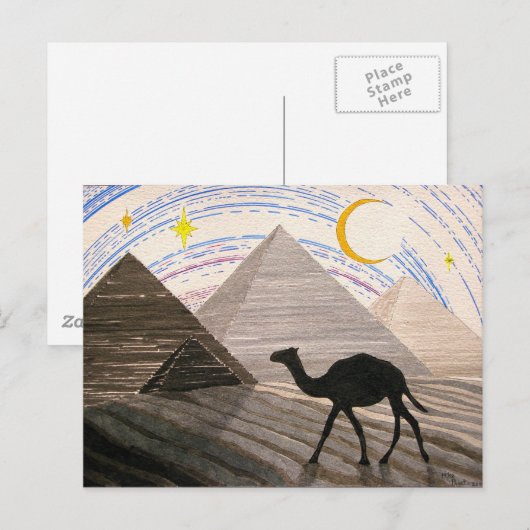 Schiff der Wüste Postkarte (Vorne/Hinten)