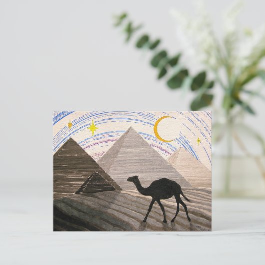 Schiff der Wüste Postkarte (Stehend Vorderseite)