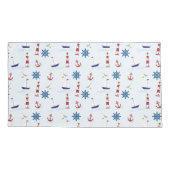 Schiff des Leuchtturms "Nautical Anchor" Kissenbezug (Rückseite-Links)