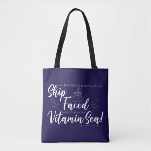 Schiff Faced and Vitamin Sea Nautical Tasche