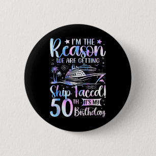 Schiff feiert Geburtstag 50. Geburtstag Kreuzfahrt Button