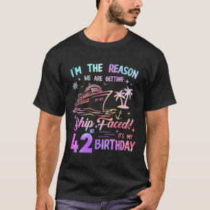 Schiff feierte 42. Geburtstags-Kreuzfahrt 42 Jahre T-Shirt