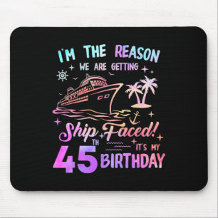 Schiff feierte 45. Geburtstagskreuzfahrt 45 Jahre  Mousepad