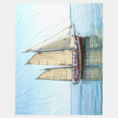 SCHIFF FLEECEDECKE (Vorderseite)