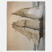 SCHIFF FLEECEDECKE (Vorderseite)