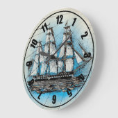 Schiff Große Wanduhr (Winkel)