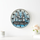 Schiff Große Wanduhr (Zuhause)