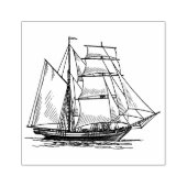 Schiff Gummistempel (Prägung)