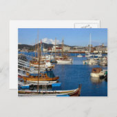 Schiff, Hafen mit Traditionsbooten Postkarte (Vorne/Hinten)