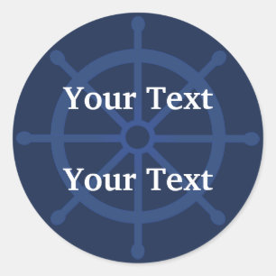 Schiff Helm Segelboot Marine Custom Aufkleber