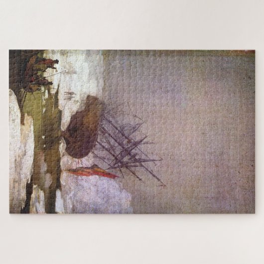 Schiff im Arktischen Ozean - Caspar David Friedric Puzzle (Horizontal)
