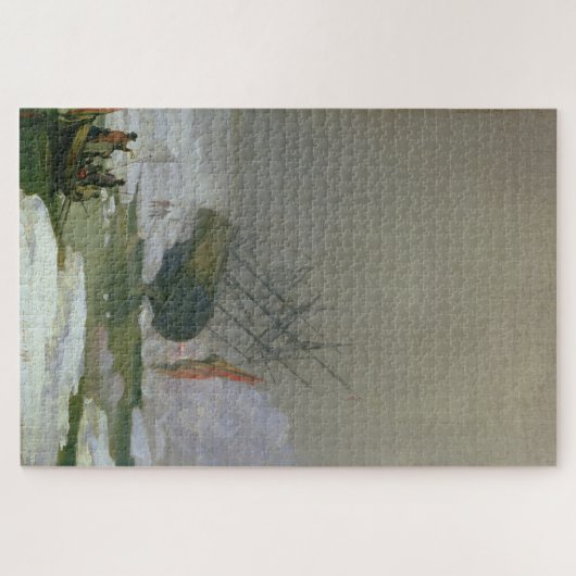 Schiff im Arktischen Ozean - Caspar David Friedric Puzzle (Horizontal)