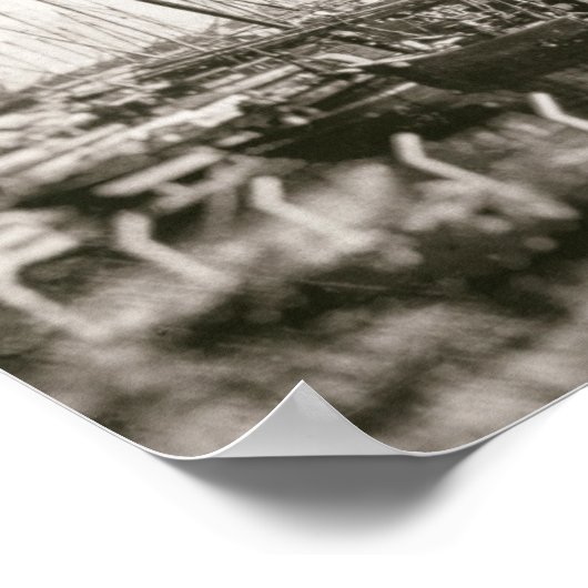 Schiff im Hafen Nautical Poster (Ecke)