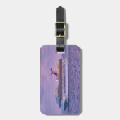 Schiff im lila personalisierten Gepäck-Umbau Gepäckanhänger (Vorderseite vertikal)