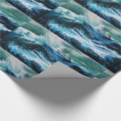 Schiff im Meer im Sturm Geschenkpapier (Ecke)