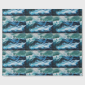 Schiff im Meer im Sturm Geschenkpapier (Flach)