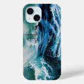 Schiff im Meer im Sturm / Navy Blue Case-Mate iPhone Hülle (Rückseite)
