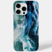 Schiff im Meer im Sturm / Navy Blue Case-Mate iPhone Hülle (Rückseite)