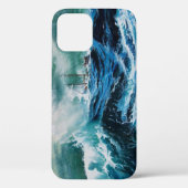 Schiff im Meer im Sturm / Navy Blue Case-Mate iPhone Hülle (Rückseite)