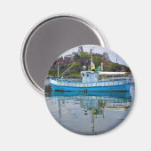 Schiff im Meer Magnet (Vorderseite/Rückseite)