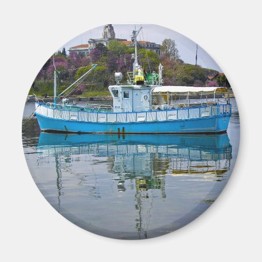 Schiff im Meer Magnet (Vorne)