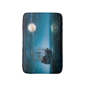 Schiff im Mondlicht Badematte (Vorderseite Vertikal)