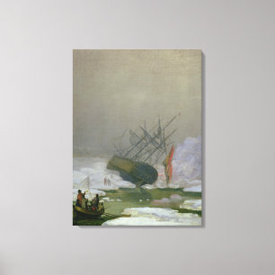 Schiff im polaren Meer, am 12. Dezember 1798 Leinwanddruck