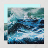 Schiff im Sturm (Vorne/Hinten)