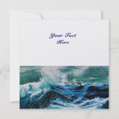 Schiff im Sturm (Rückseite)