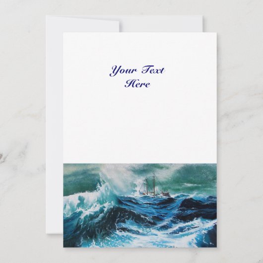 Schiff im Sturm (Rückseite)