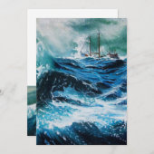 Schiff im Sturm (Vorne/Hinten)