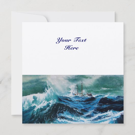 Schiff im Sturm (Rückseite)