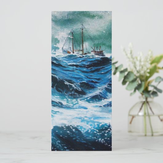 Schiff im Sturm (Stehend Vorderseite)