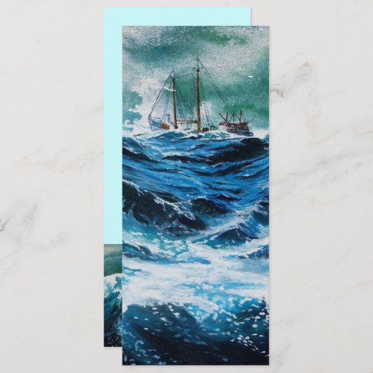 Schiff im Sturm (Vorne/Hinten)