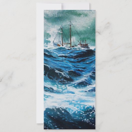 Schiff im Sturm (Vorderseite)