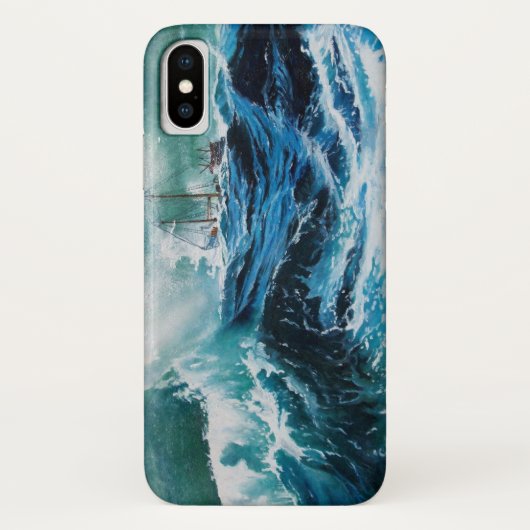 Schiff im Sturm Case-Mate iPhone Hülle (Rückseite)