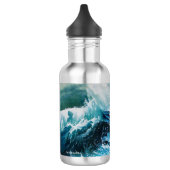 Schiff im Sturm Edelstahlflasche (Links)