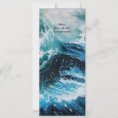 Schiff im Sturm Einladung (Rückseite)